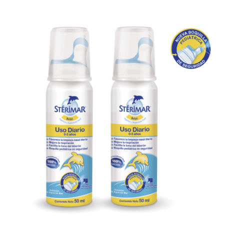 Pack 2 Unidades Stérimar Bebé Agua de Mar 100% Natural Isotónica 50ml