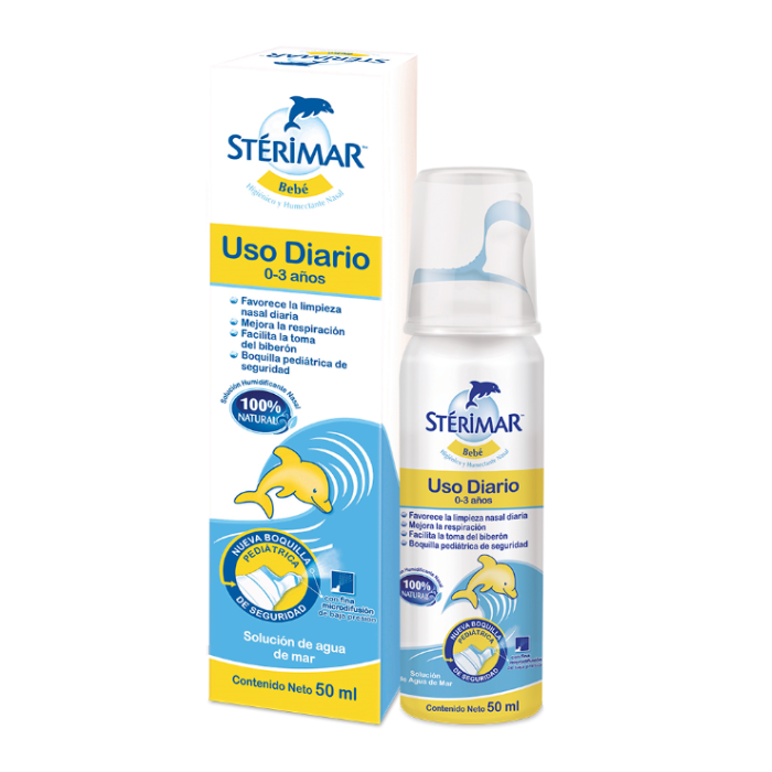 Sterimar Bebe Limpieza Nasal Agua De Mar Microdifusion, 50 ml